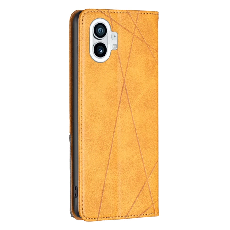 For Nothing Phone 1 Prismatic Invisible Magnetic Leather Phone Case