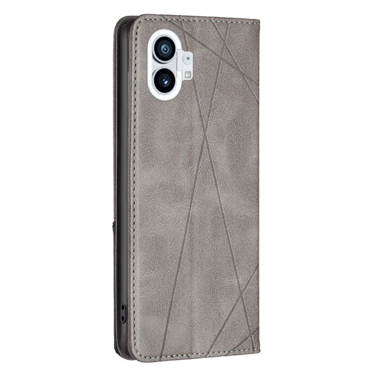 For Nothing Phone 1 Prismatic Invisible Magnetic Leather Phone Case