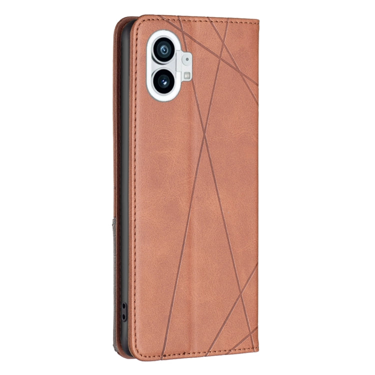 For Nothing Phone 1 Prismatic Invisible Magnetic Leather Phone Case