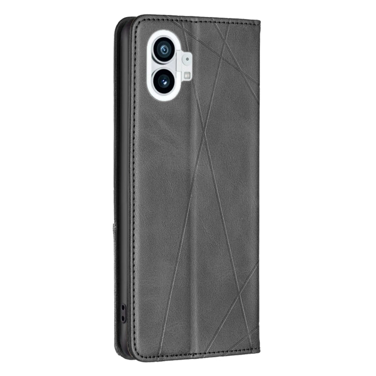 For Nothing Phone 1 Prismatic Invisible Magnetic Leather Phone Case