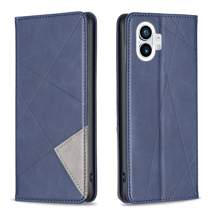 For Nothing Phone 1 Prismatic Invisible Magnetic Leather Phone Case