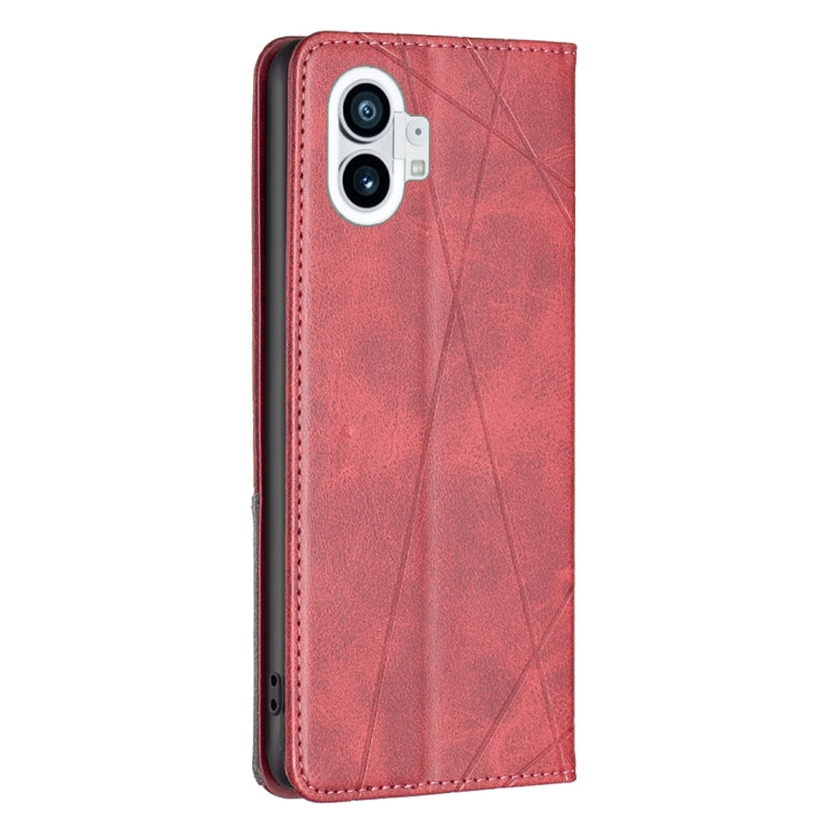 For Nothing Phone 1 Prismatic Invisible Magnetic Leather Phone Case