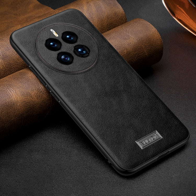 For Huawei Mate 50 SULADA Shockproof TPU + Handmade Leather Protective Phone Case