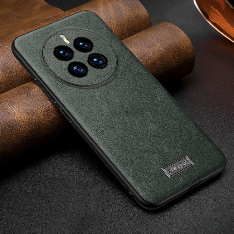 For Huawei Mate 50 SULADA Shockproof TPU + Handmade Leather Protective Phone Case
