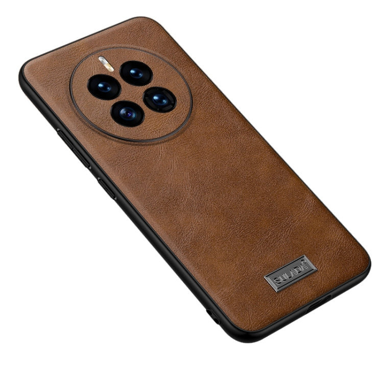 For Huawei Mate 50 SULADA Shockproof TPU + Handmade Leather Protective Phone Case