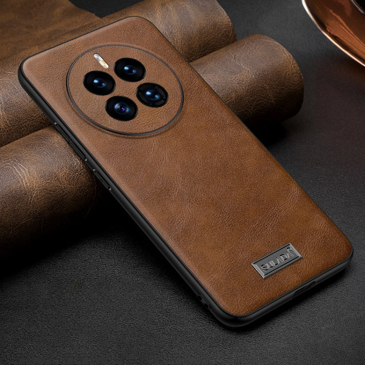 For Huawei Mate 50 SULADA Shockproof TPU + Handmade Leather Protective Phone Case