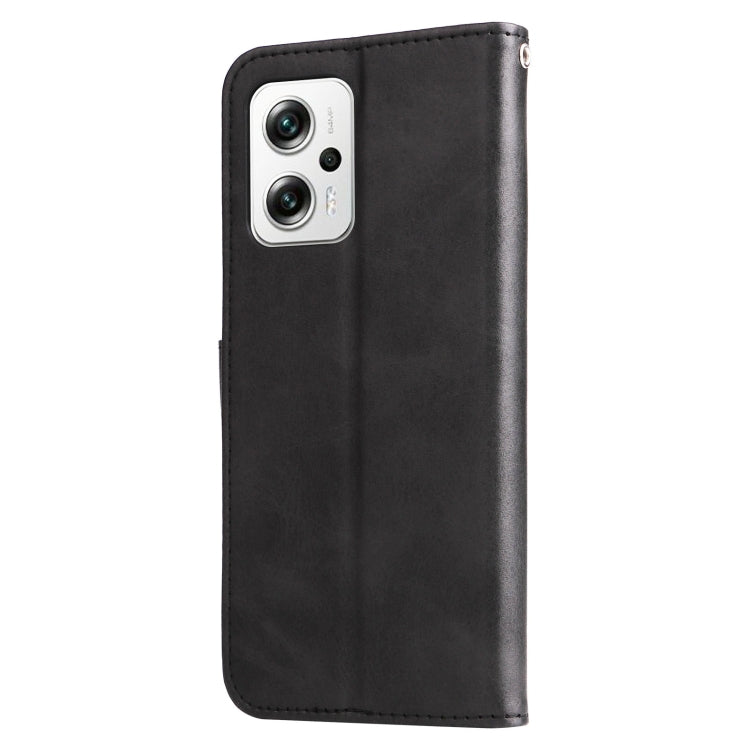 For Xiaomi Redmi Note 11T Pro / Poco X4 GT Fashion Calf Texture Zipper Horizontal Flip Leather Phone Case