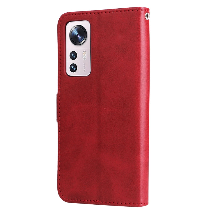 For Xiaomi 12X Fashion Calf Texture Zipper Horizontal Flip Leather Phone Case