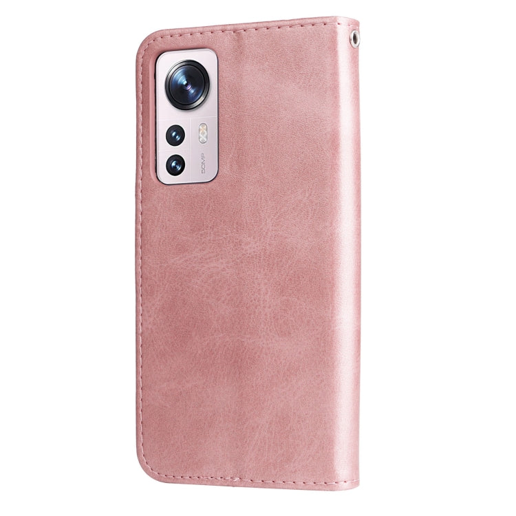 For Xiaomi 12X Fashion Calf Texture Zipper Horizontal Flip Leather Phone Case