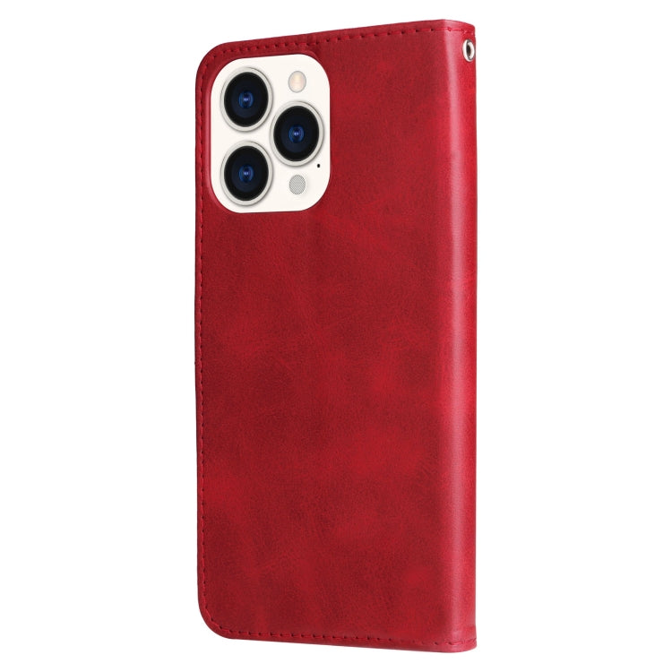 For iPhone 14 Pro Max Fashion Calf Texture Zipper Horizontal Flip Leather Phone Case