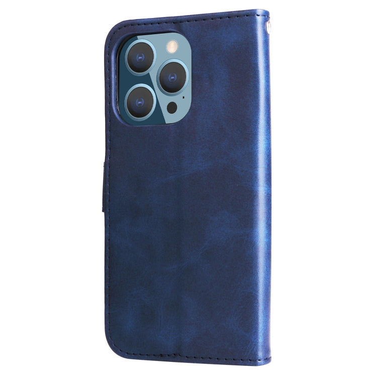 For iPhone 14 Pro Fashion Calf Texture Zipper Horizontal Flip Leather Phone Case