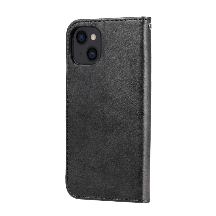 For iPhone 14 Fashion Calf Texture Zipper Horizontal Flip Leather Phone Case