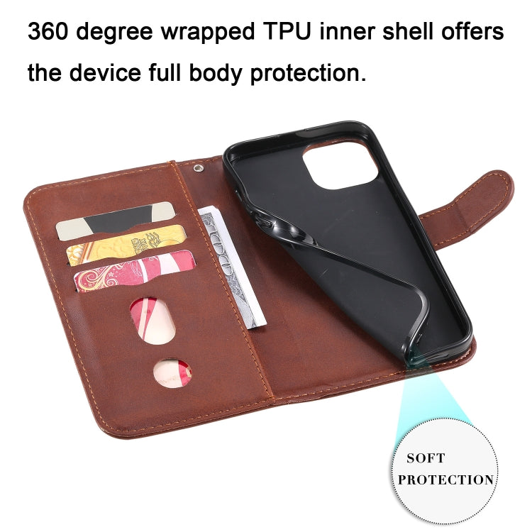 For iPhone 14 Fashion Calf Texture Zipper Horizontal Flip Leather Phone Case