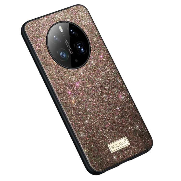 For Huawei Mate 50 Pro SULADA Shockproof TPU + Handmade Leather Phone Case
