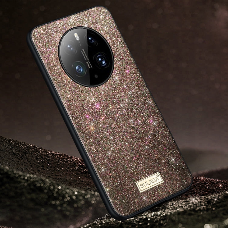 For Huawei Mate 50 Pro SULADA Shockproof TPU + Handmade Leather Phone Case