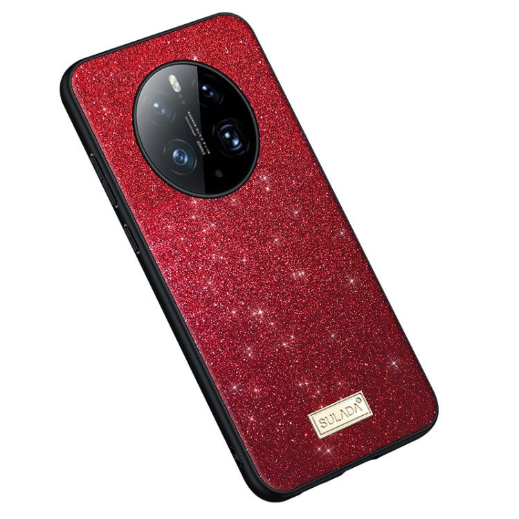 For Huawei Mate 50 Pro SULADA Shockproof TPU + Handmade Leather Phone Case