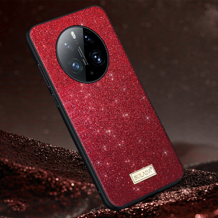 For Huawei Mate 50 Pro SULADA Shockproof TPU + Handmade Leather Phone Case