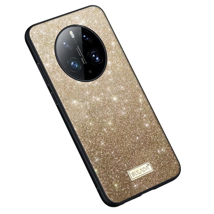 For Huawei Mate 50 Pro SULADA Shockproof TPU + Handmade Leather Phone Case