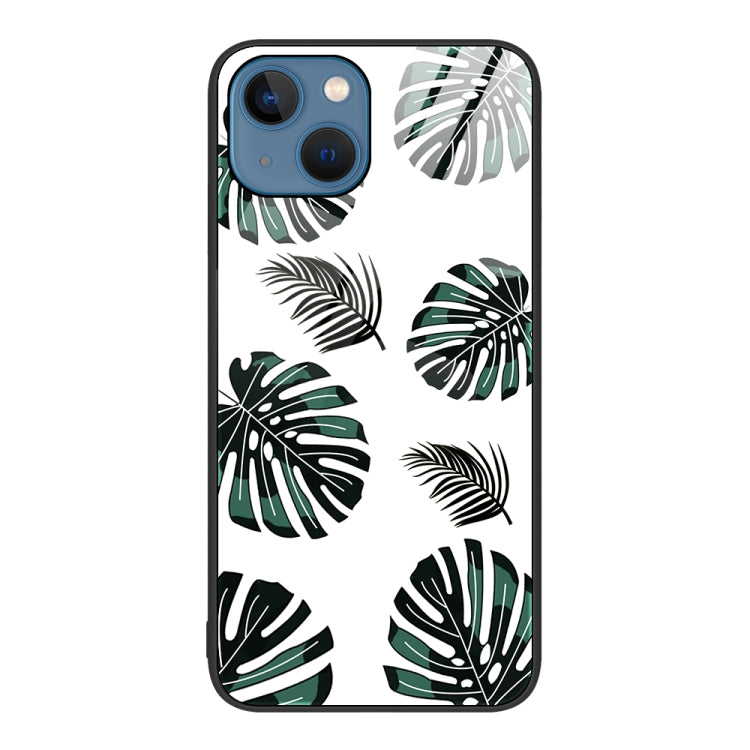 For iPhone 14 Colorful Painted Glass Phone Case