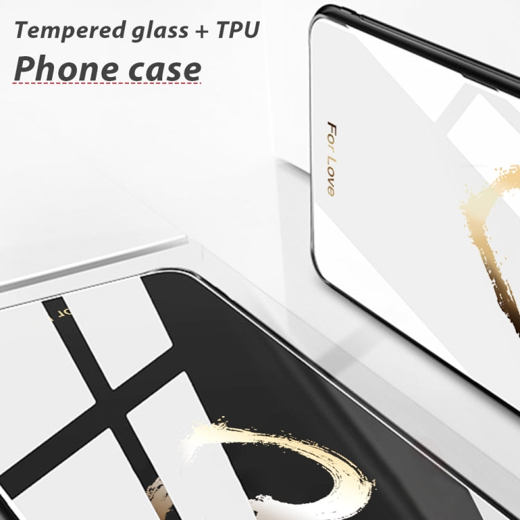 For iPhone 13 Pro Colorful Painted Glass Phone Case