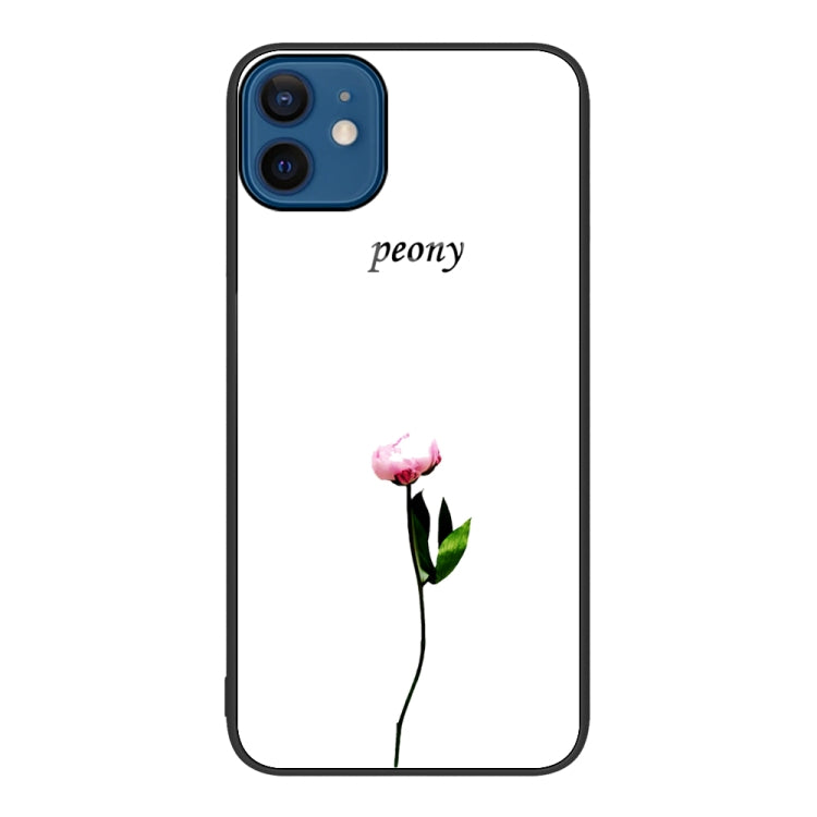 For iPhone 12 / 12 Pro Colorful Painted Glass Phone Case