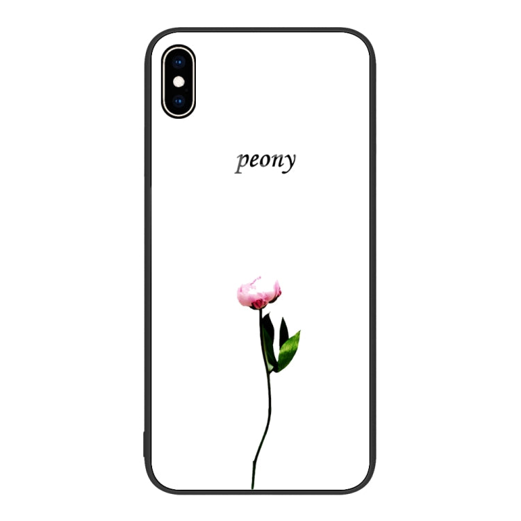 For iPhone XS Max Colorful Painted Glass Phone Case