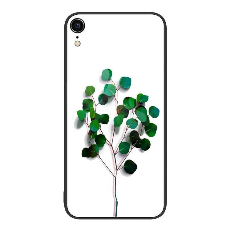 For iPhone XR Colorful Painted Glass Phone Case