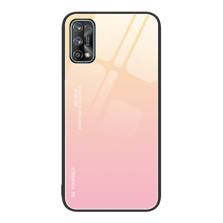 For Realme 7 Gradient Color Glass Case