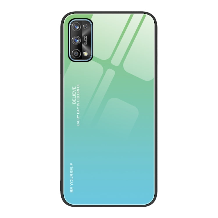 For Realme 7 Gradient Color Glass Case