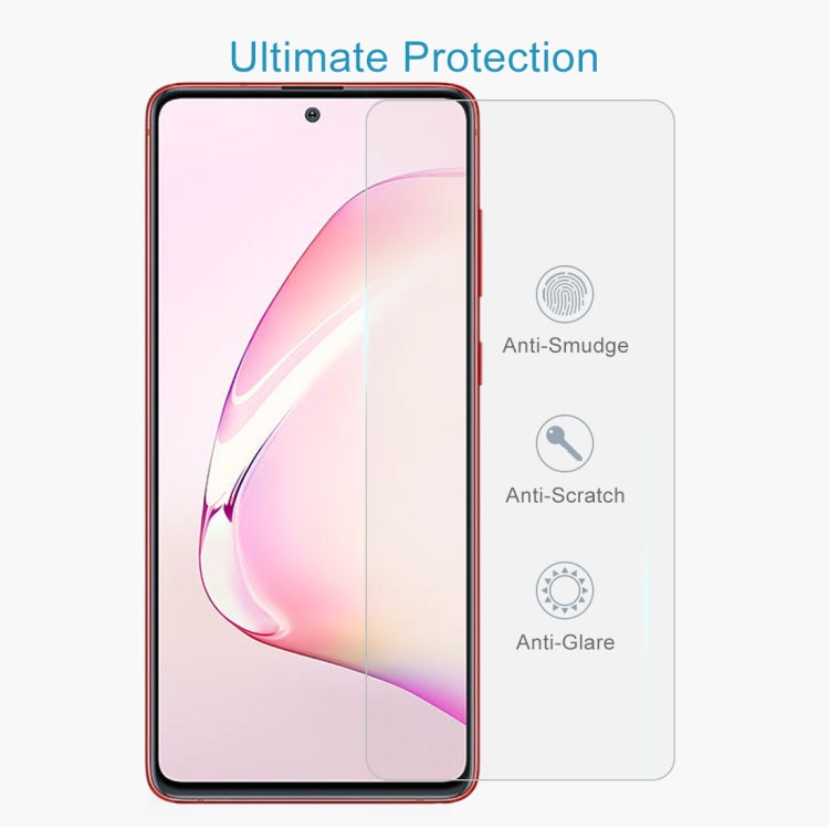 For Galaxy Note 10 Lite 0.26mm 9H 2.5D Explosion-proof Non-full Screen Tempered Glass Film