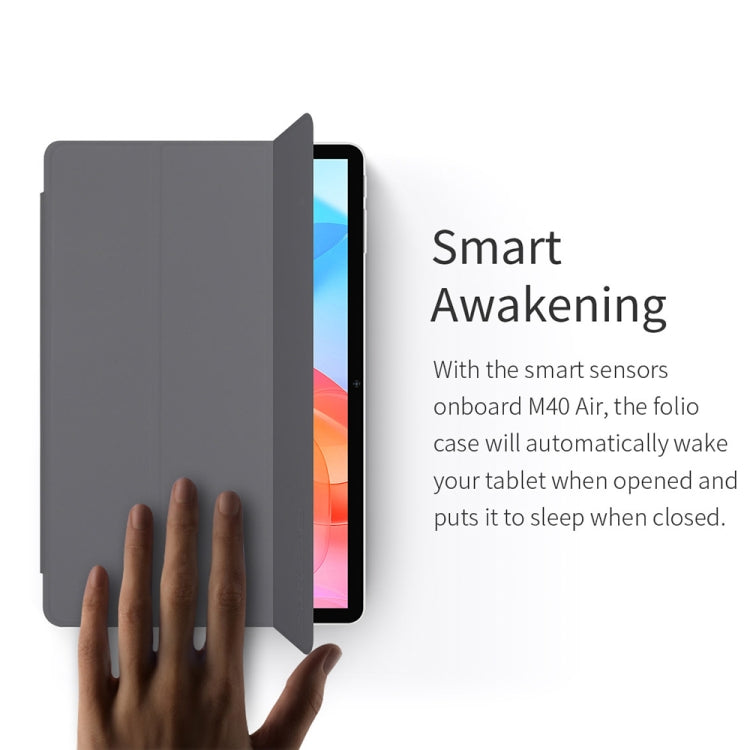 Teclast 3-Fold Holder Folio Leather Tablet Smart Case For Teclast M40 Air (WMC0803) (Grey)