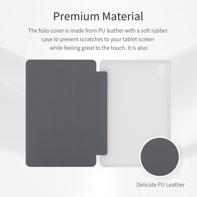 Teclast 3-Fold Holder Folio Leather Tablet Smart Case For Teclast M40 Air (WMC0803) (Grey)