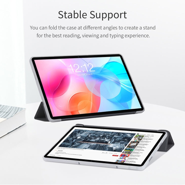 Teclast 3-Fold Holder Folio Leather Tablet Smart Case For Teclast M40 Air (WMC0803) (Grey)