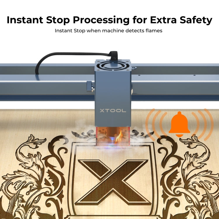 XTOOL D1 Pro-10W High Accuracy DIY Laser Engraving & Cutting Machine, Plug Type:UK Plug