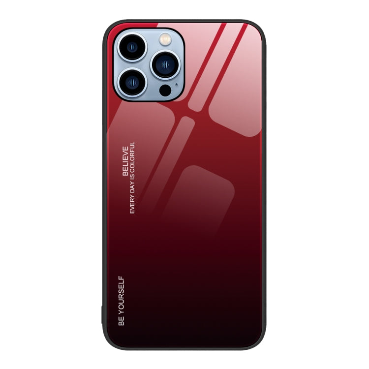 For iPhone 14 Pro Gradient Color Glass Case