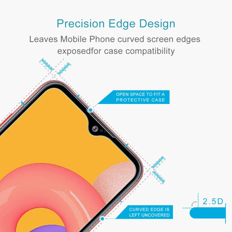 For Galaxy A01 10 PCS 0.26mm 9H 2.5D Explosion-proof Non-full Screen Tempered Glass Film