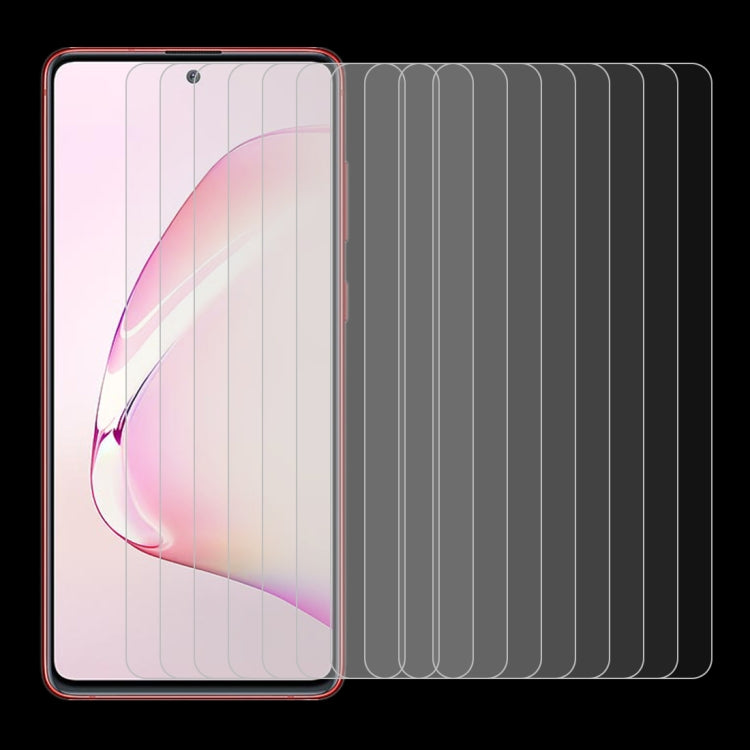 For Galaxy Note 10 Lite 10 PCS 0.26mm 9H 2.5D Explosion-proof Non-full Screen Tempered Glass Film