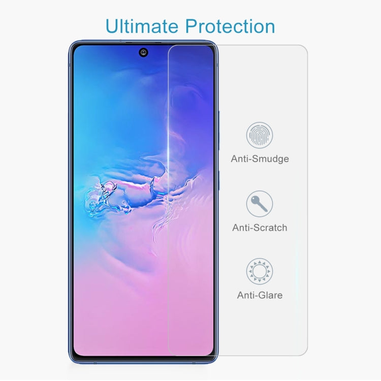 For Galaxy S10 Lite 10 PCS 0.26mm 9H 2.5D Explosion-proof Non-full Screen Tempered Glass Film