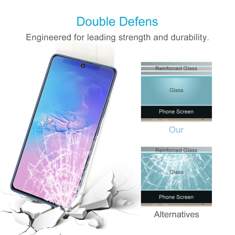 For Galaxy S10 Lite 10 PCS 0.26mm 9H 2.5D Explosion-proof Non-full Screen Tempered Glass Film