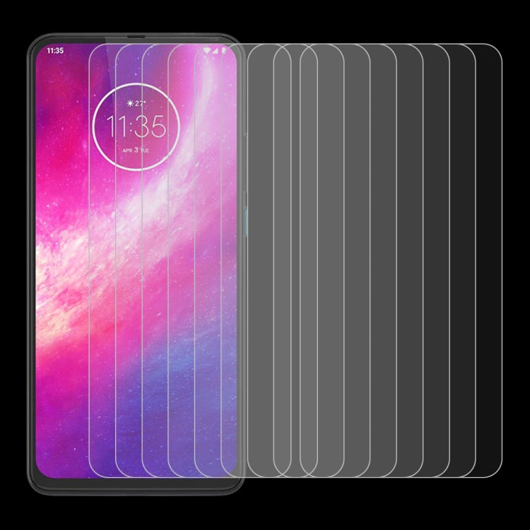 For Motorola One Hyper 10 PCS 0.26mm 9H 2.5D Explosion-proof Non-full Screen Tempered Glass Film