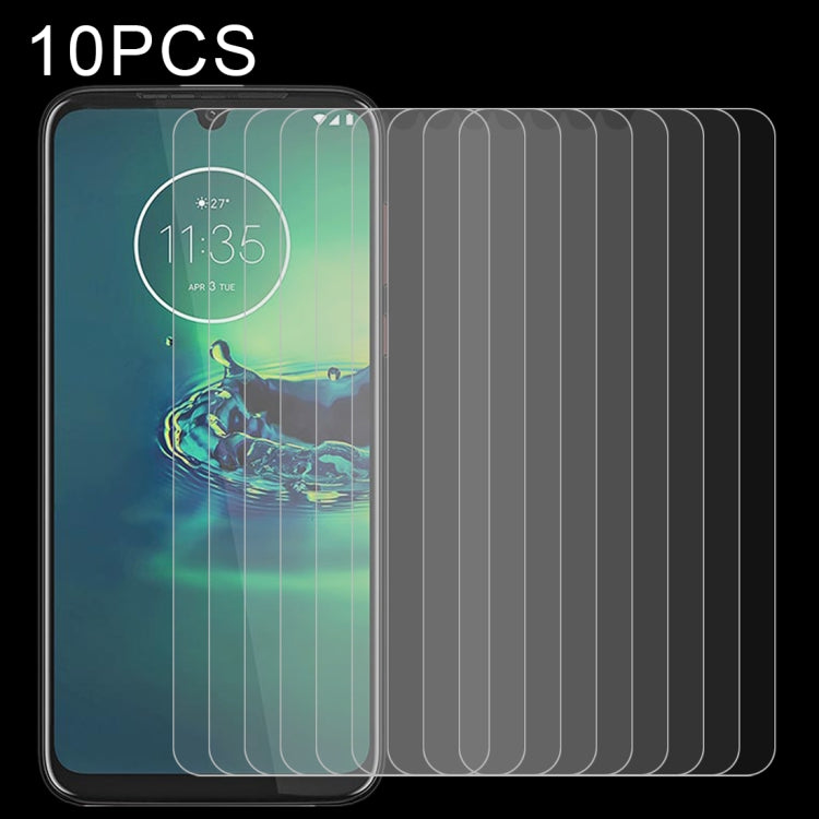For Motorola Moto G8 Plus 10 PCS 0.26mm 9H 2.5D Explosion-proof Non-full Screen Tempered Glass Film