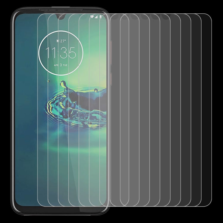 For Motorola Moto G8 Plus 10 PCS 0.26mm 9H 2.5D Explosion-proof Non-full Screen Tempered Glass Film