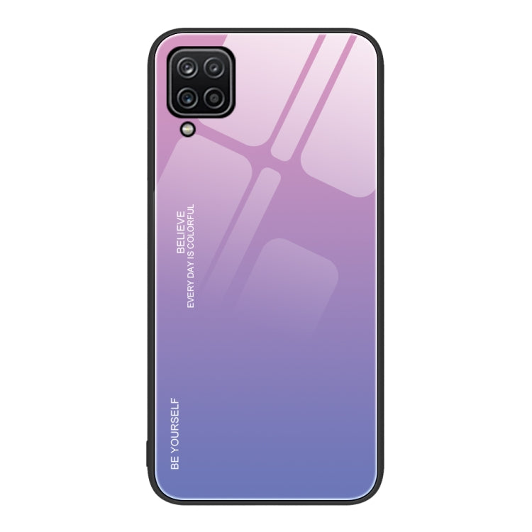 For Samsung Galaxy A12 5G Gradient Color Glass Case