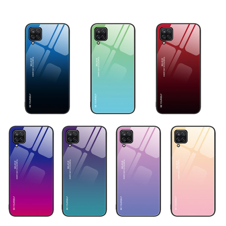 For Samsung Galaxy A12 5G Gradient Color Glass Case