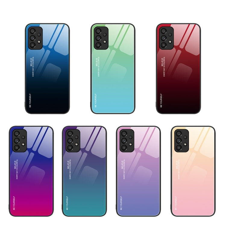 For Samsung Galaxy A53 5G Gradient Color Glass Case
