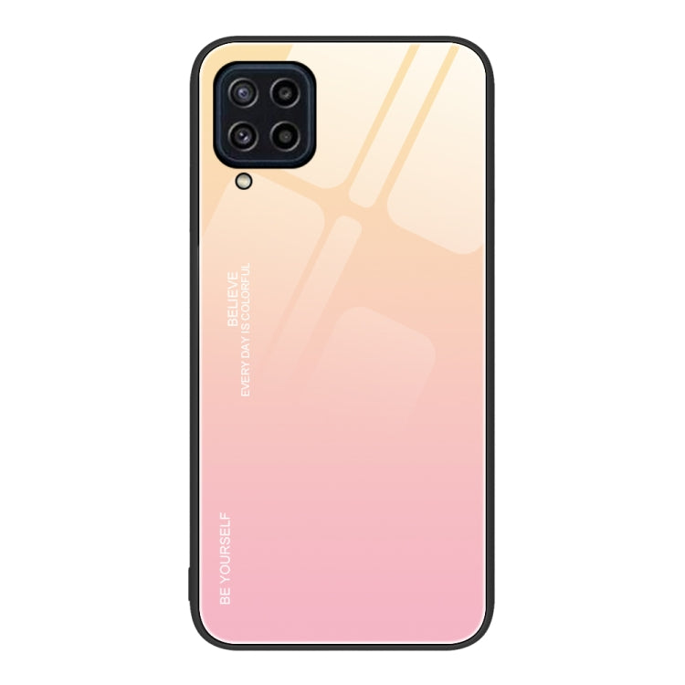 For Samsung Galaxy M32 Gradient Color Glass Case