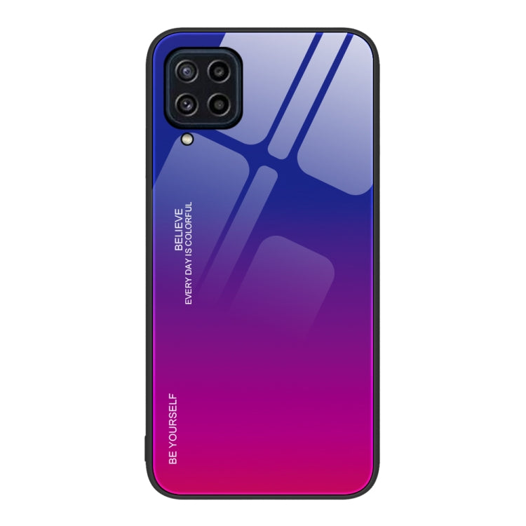 For Samsung Galaxy M32 Gradient Color Glass Case
