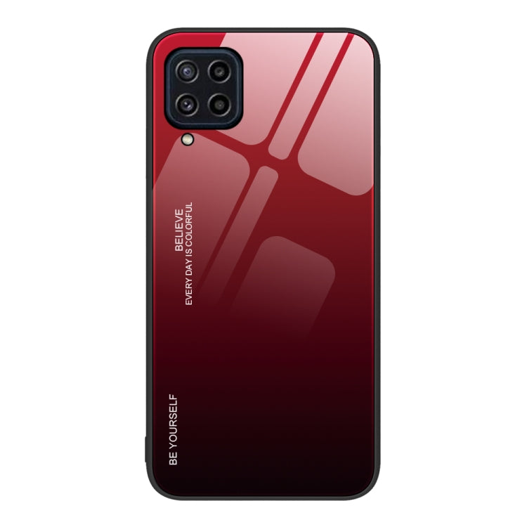 For Samsung Galaxy M32 Gradient Color Glass Case