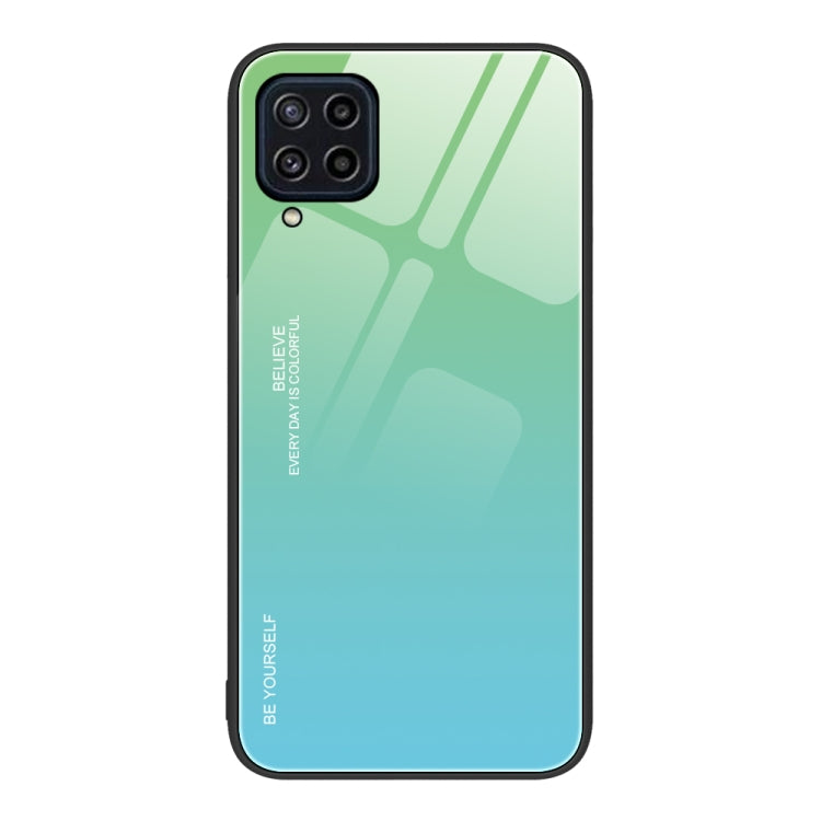 For Samsung Galaxy M32 Gradient Color Glass Case