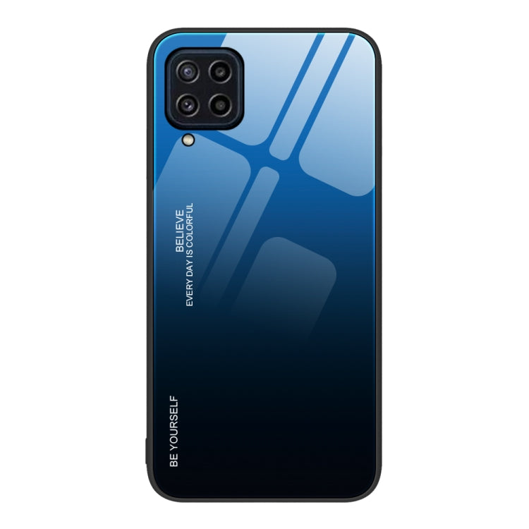 For Samsung Galaxy M32 Gradient Color Glass Case